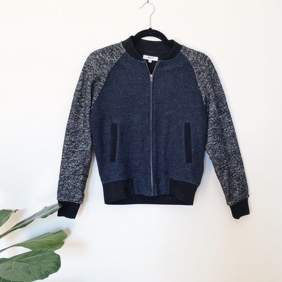 Madewell Sweaters - Madewell • Sweatshirt Bomber Jacket